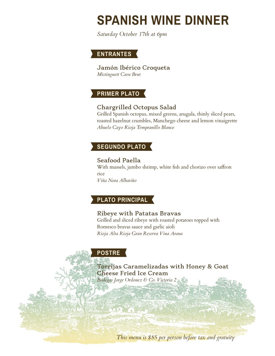 Spanish Wine Dinner event photo