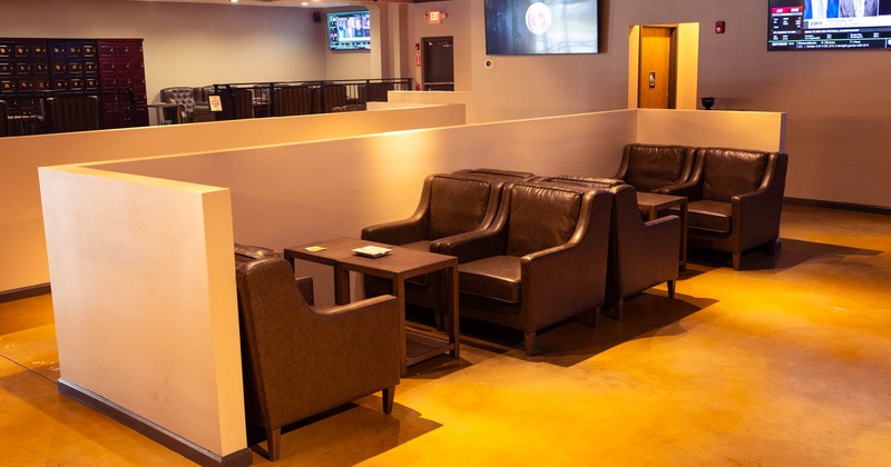 Interior, private seating area