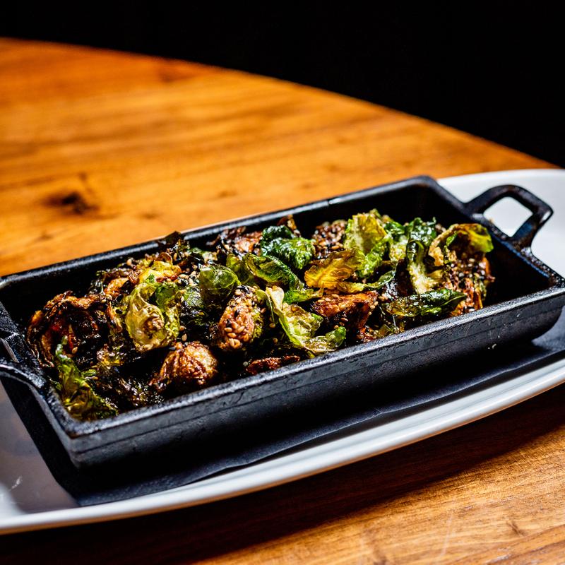 Crispy Brussels Sprouts with Ginger Soy photo
