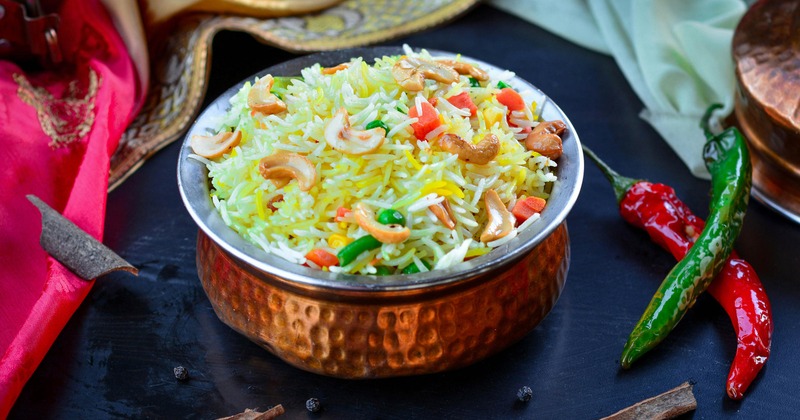Colorful chopped salad in a bowl