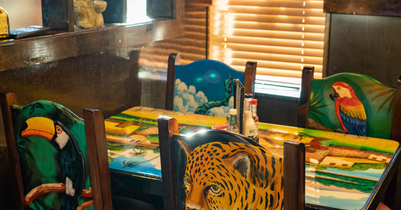 Interior, table ready for guests