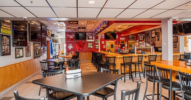 View of restaurant interior