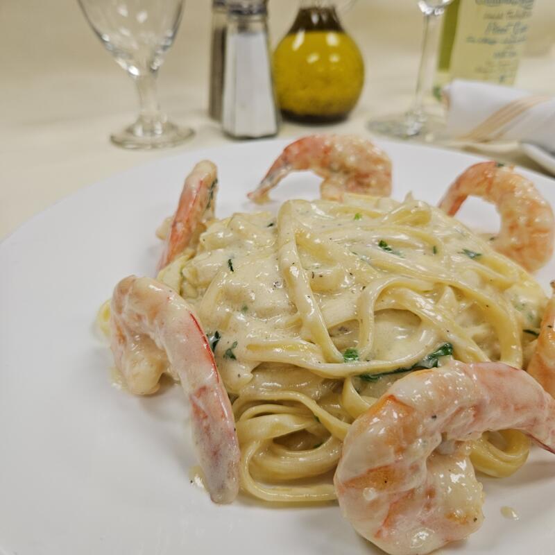 menu item 24 of 27, Gamberi Alfredo