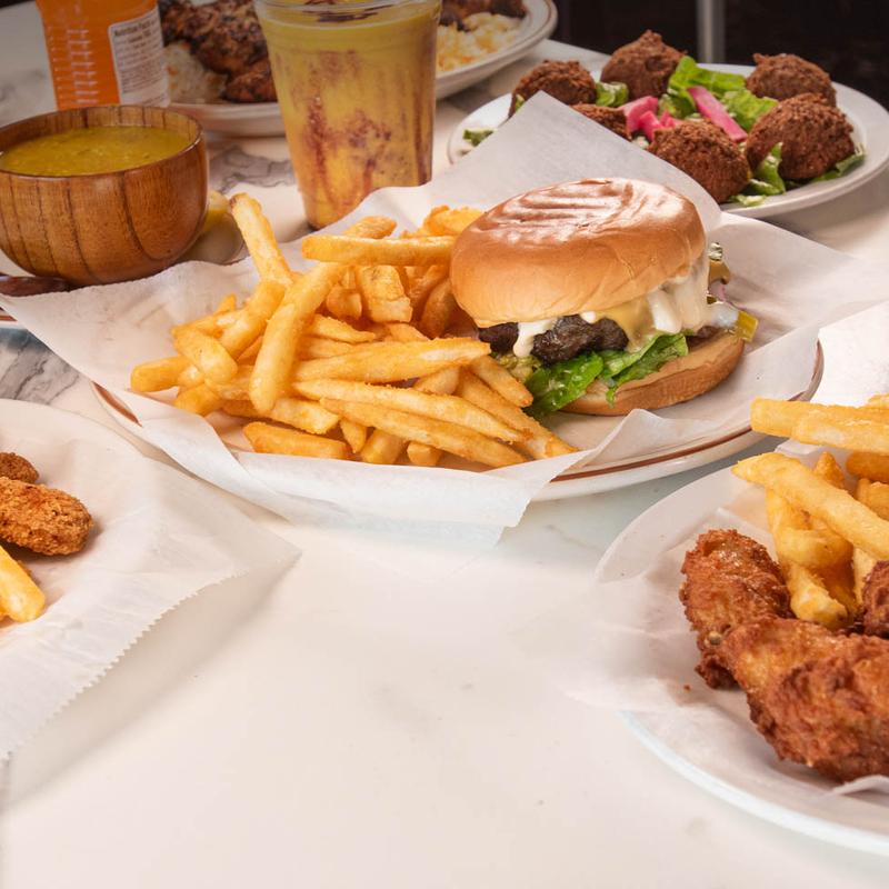 menu item 36 of 41, Hamburger with Fries