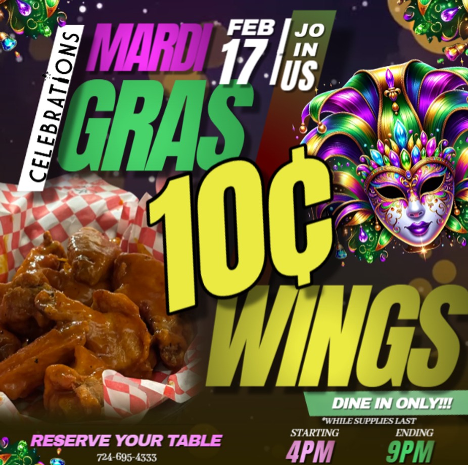 Fat Tuesday 10 Cent Wings event photo