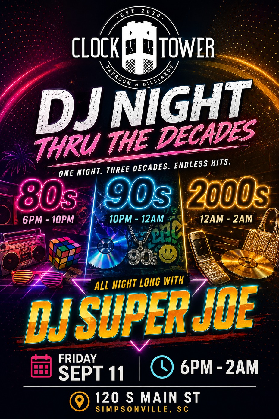 THRU THE DECADES DJ PARTY event photo