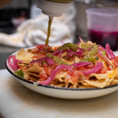 Nachos, served.