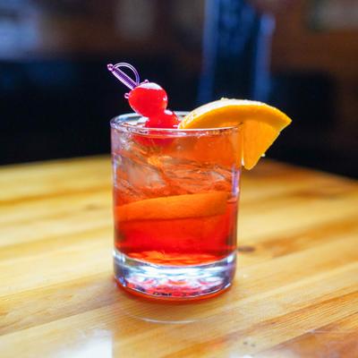 Old Fashioned cocktail.
