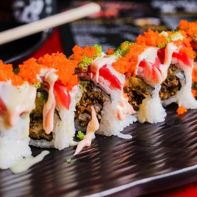 Red spider maki roll.