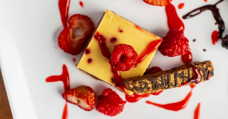 Raspberry Passion Fruit dessert