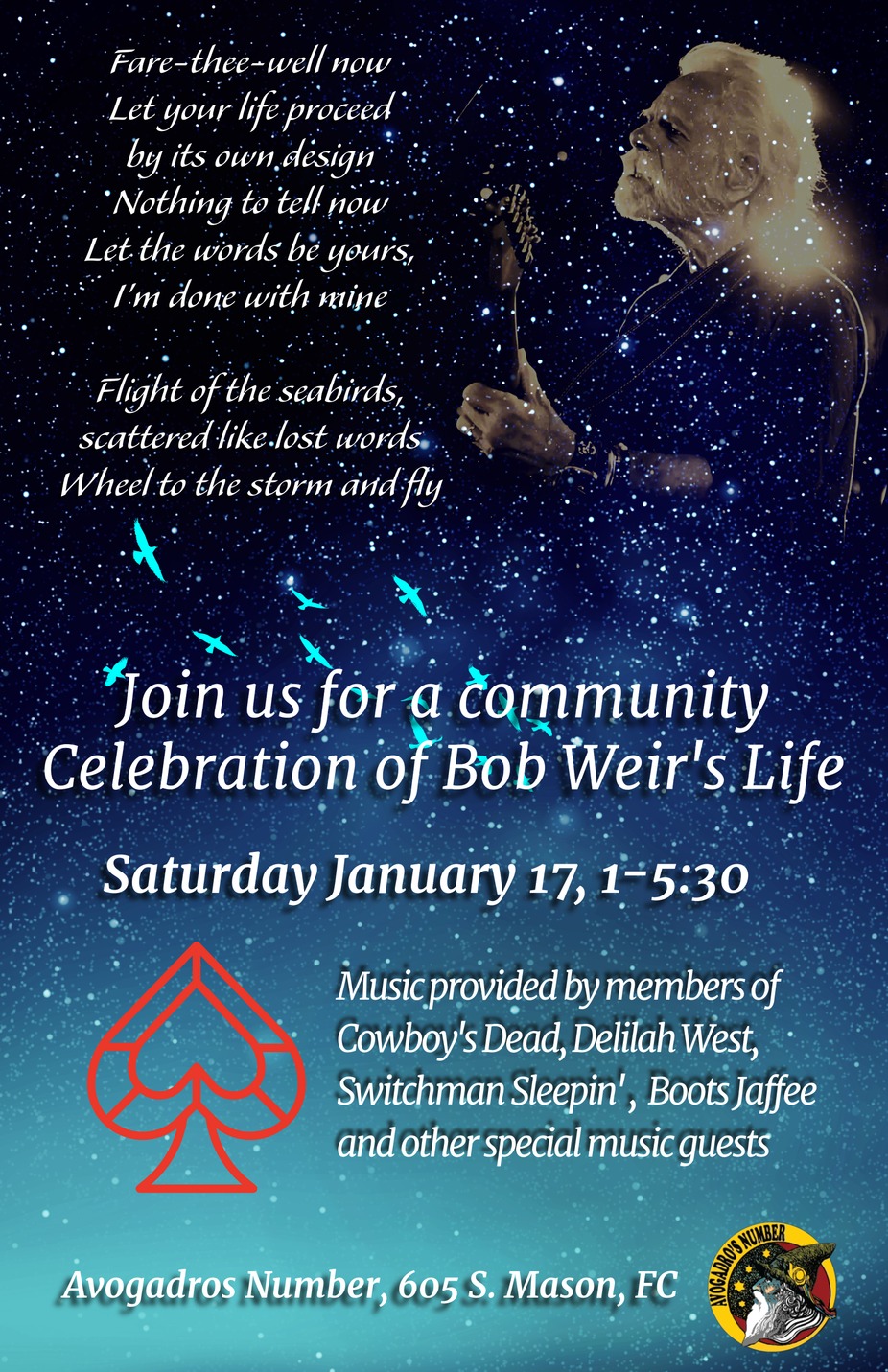 Celebration of Bob Weir's Life event photo