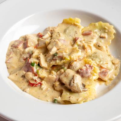 Mushroom Herbs Ravioli.