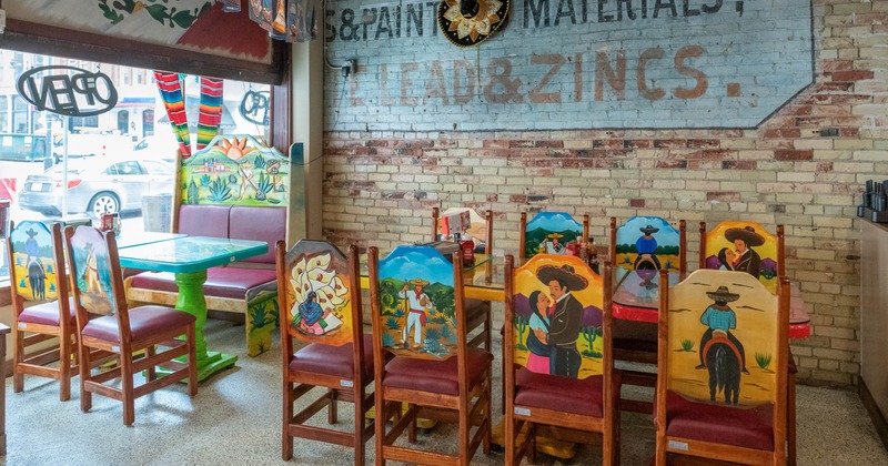 The restaurant's interior space