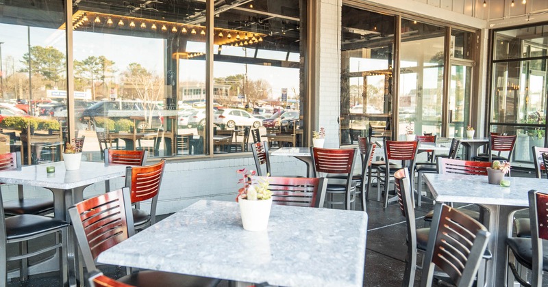 Exterior, chairs and tables