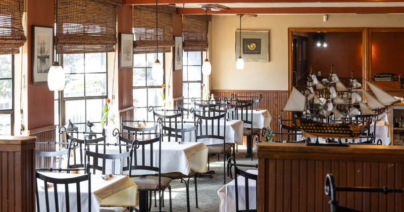 Restaurant interior, dining area