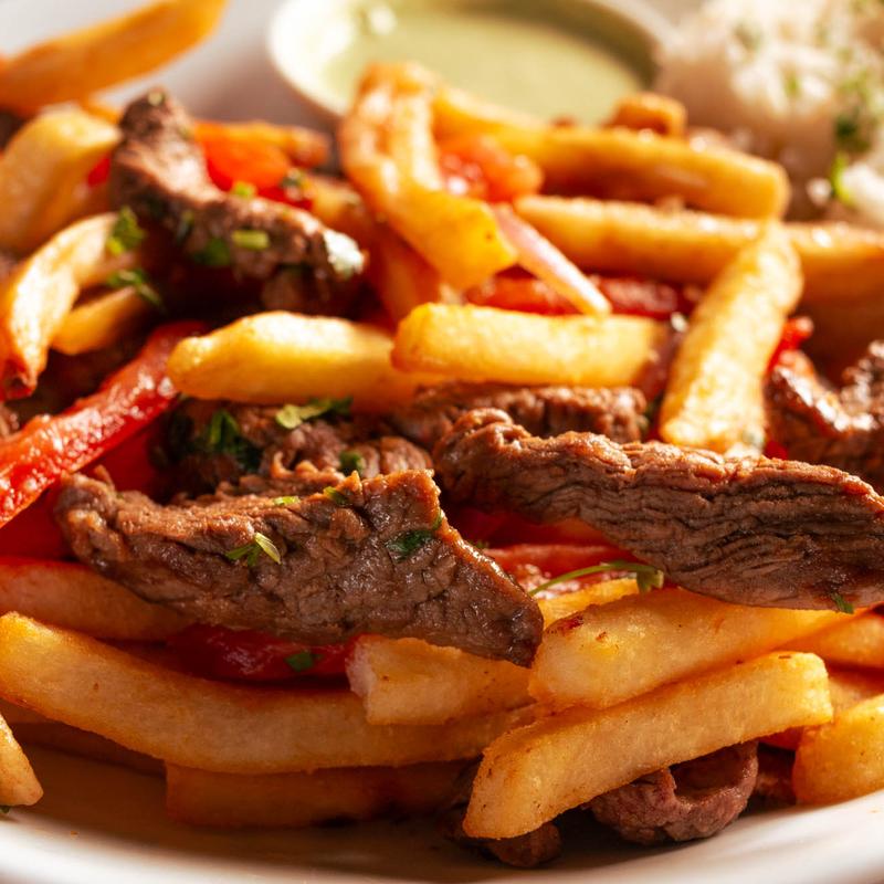 menu item 3 of 5, Saltado Beef