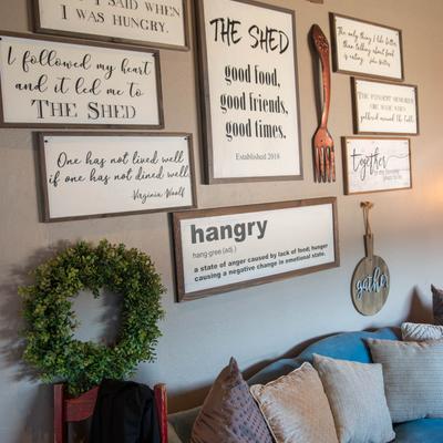 Interior, wall decor details.