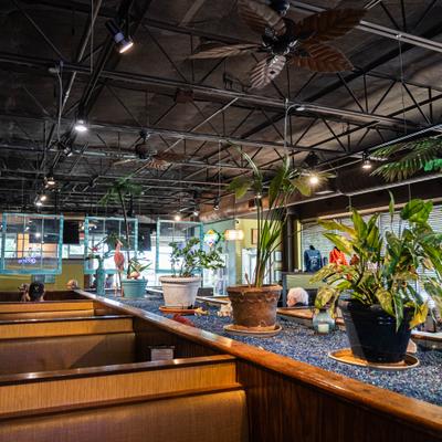 Interior, main dining area.