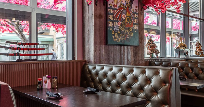 Interior, booths ready for guests