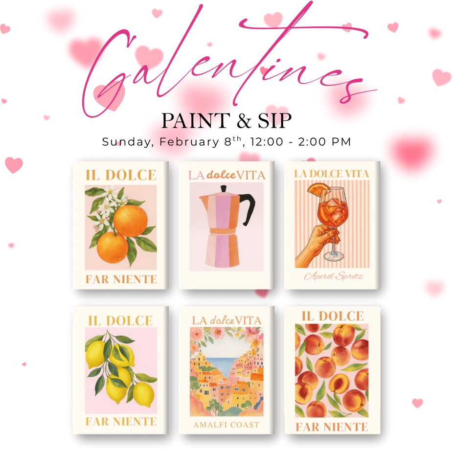 Galentine's Paint & Sip event photo