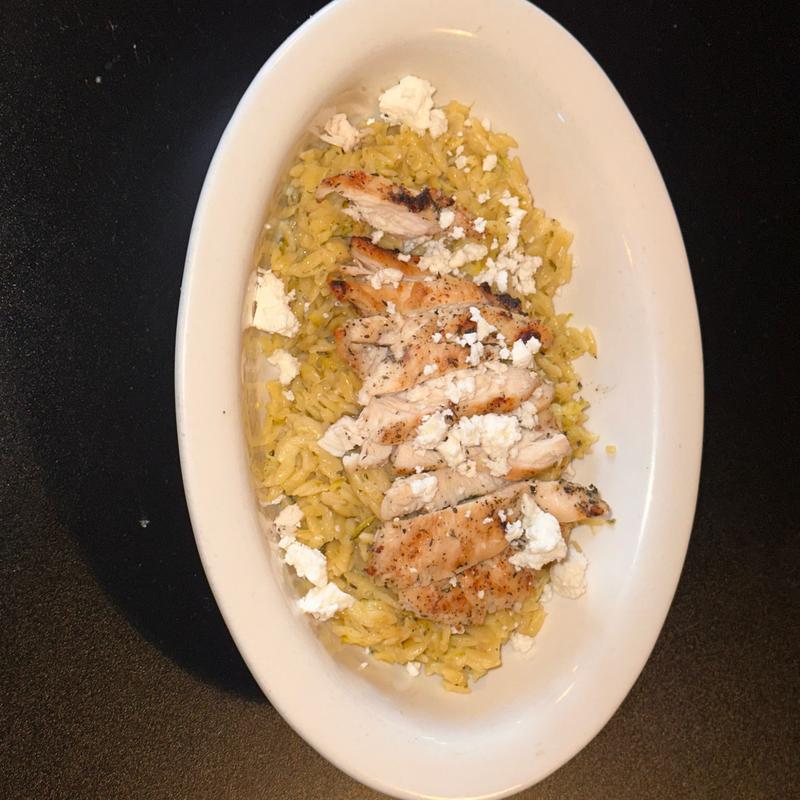 Creamy Lemon Feta Chicken Orzo photo