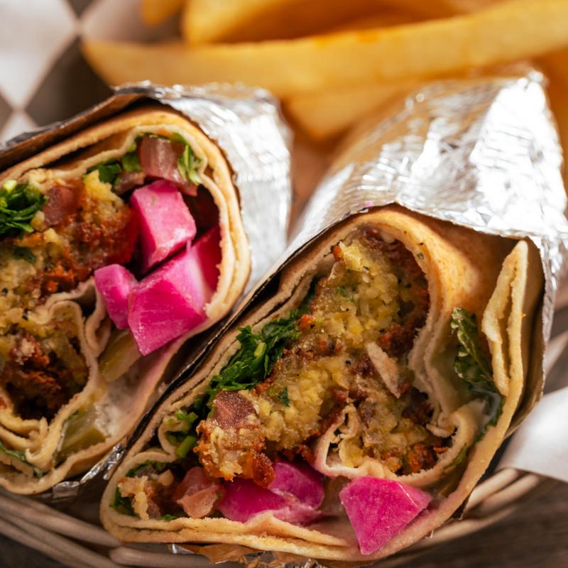 menu item 14 of 14, Falafel Wrap