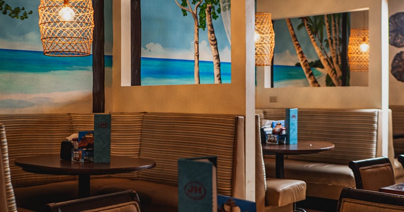 Interior, dining area