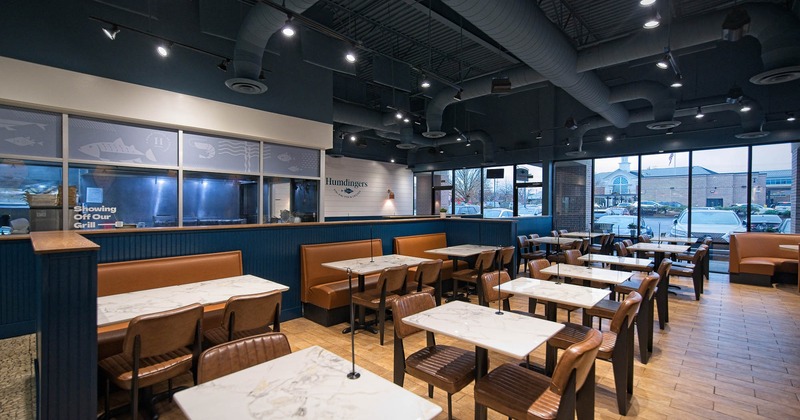 Interior, tables all lined up