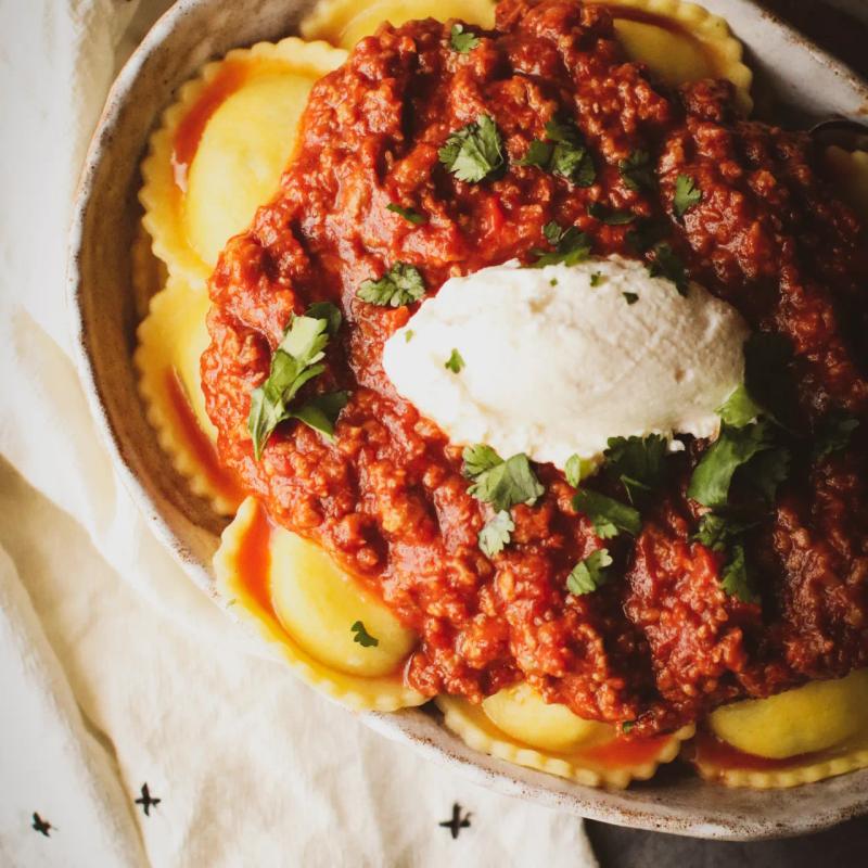 Home Made Ravioli Bolognese photo