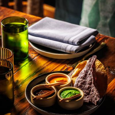 Salsas and Tostadas.