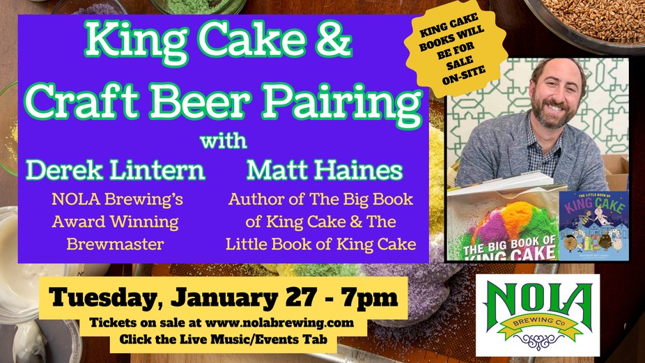 King Cake & Craft Beer Pairing: A Sweet & Savory Mardi Gras Experience event photo