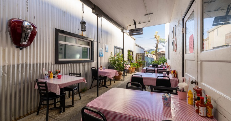 Outdoor, covered patio