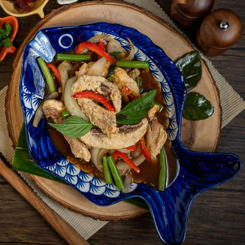 Pla Krob Kra Prao (Drews fish) photo