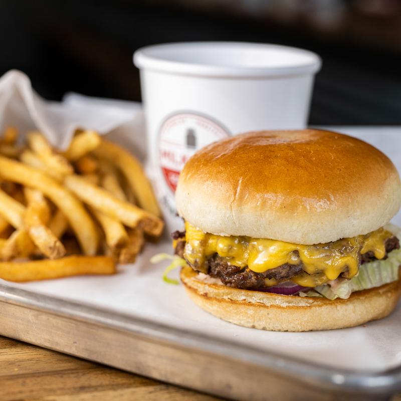 The Milk Can Cheeseburger photo