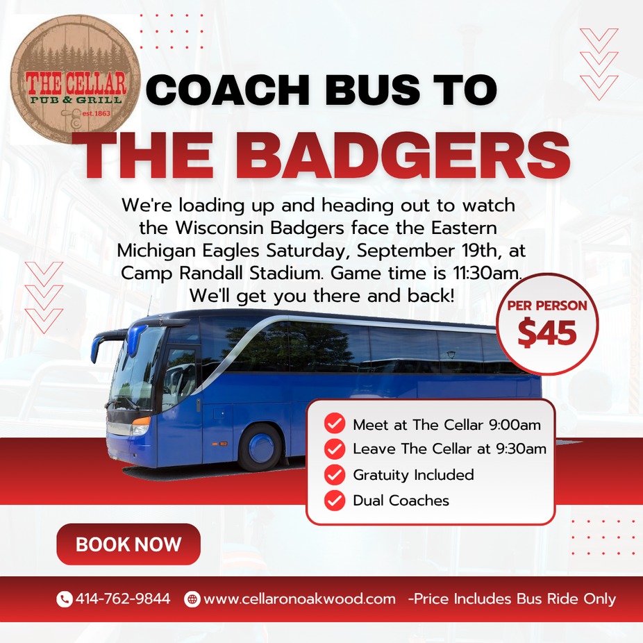 Coach Bus to the Badgers event photo