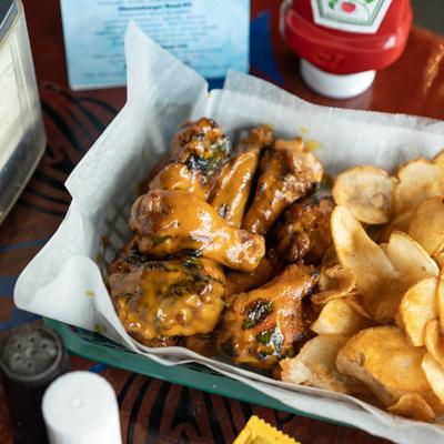 Sweet Tangy Mustard Grilled Wings.