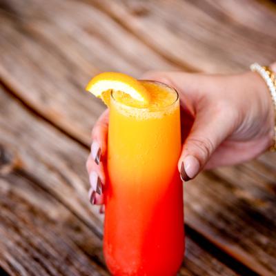 Blood orange mimosa.