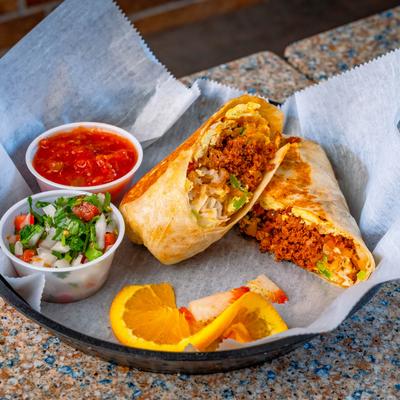 Breakfast burrito.
