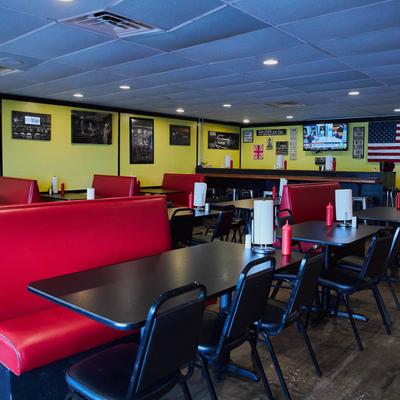Interior, dining area.