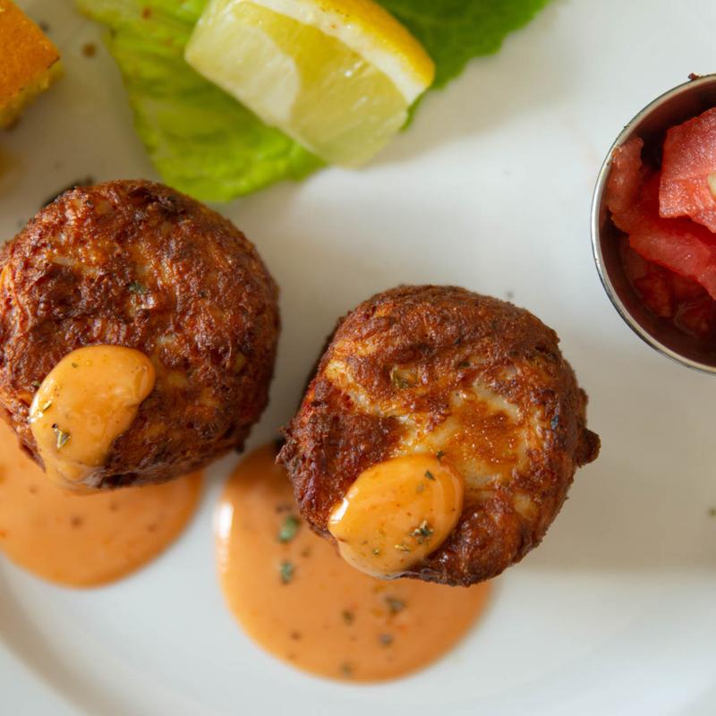 Seafood Cake Dinner photo