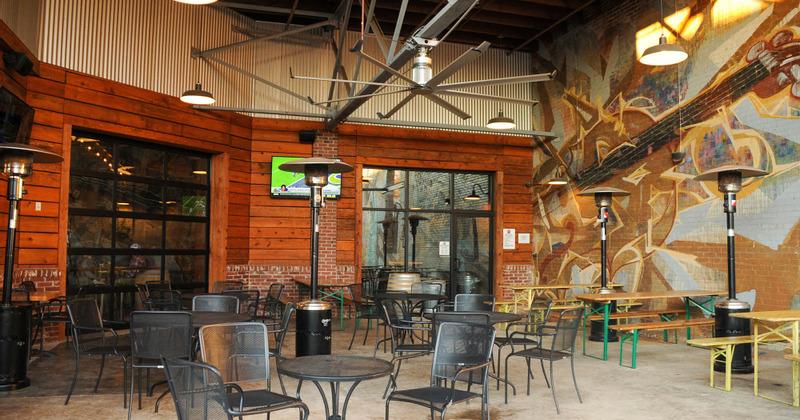 Exterior, patio tables