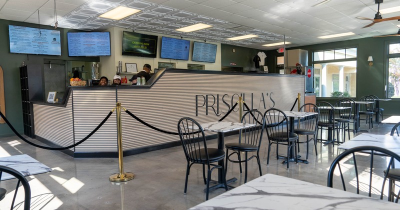 Interior, main seating space