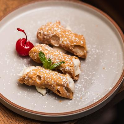 Cannoli dessert.