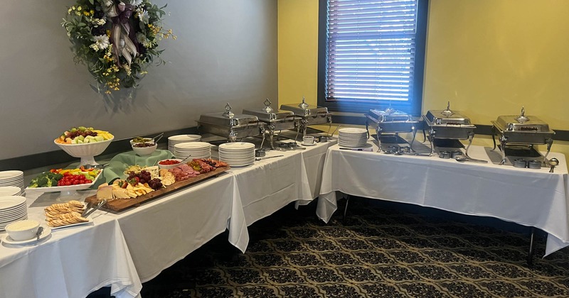 A served buffet