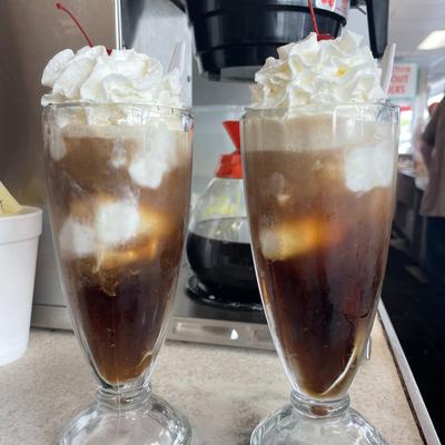 coke floats.