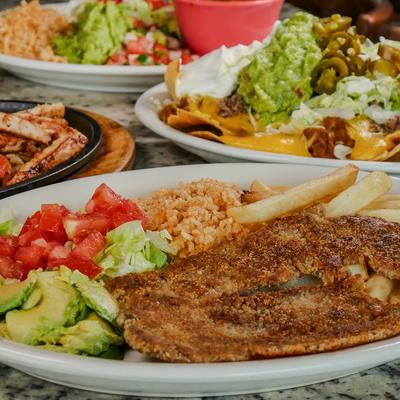 Various food dishes.