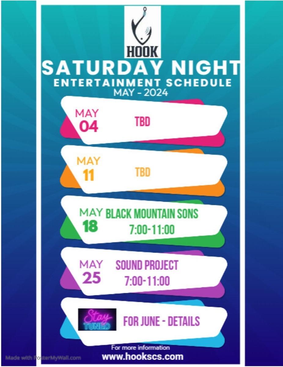 Saturday - Entertainment Schedule - May 2024 event photo