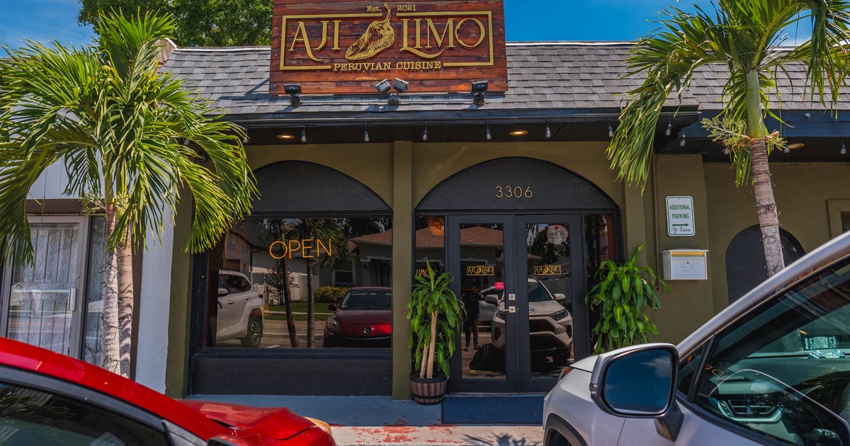 Aji Limo Peruvian restaurant outside