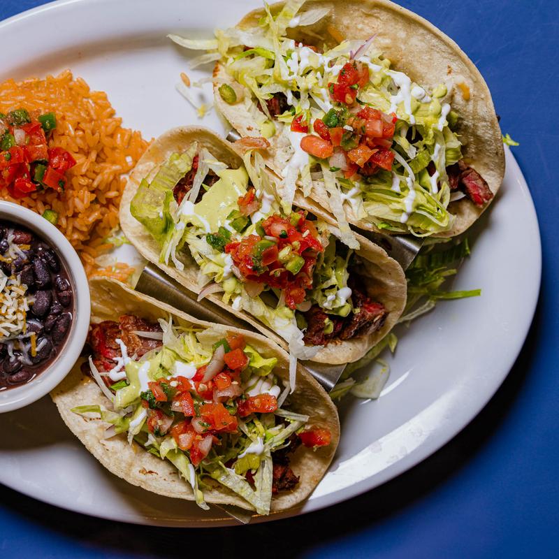 Three Crispy Shrimp Taco Meal photo