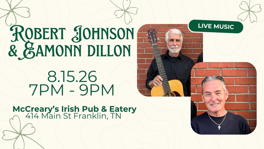 Live Music | Robert Johnson & Eamonn Dillon | McCreary's Franklin event photo